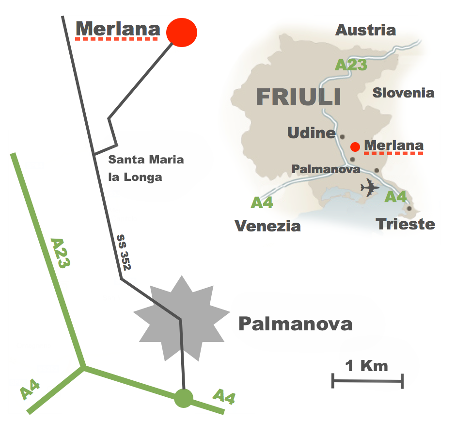 Mappa Villa Rubuni